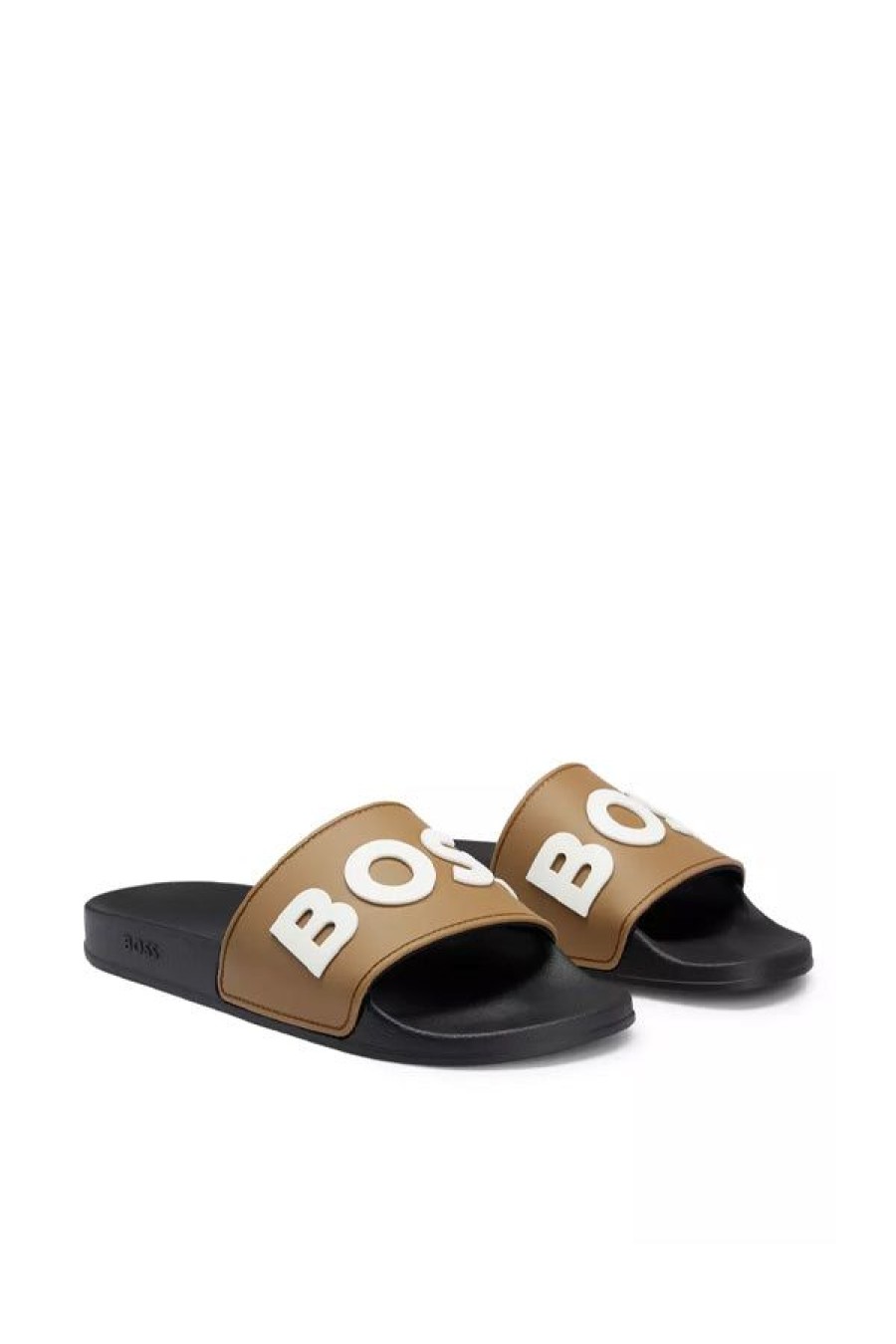 Calzature BOSS | Slides Kirk_Slid_Rblg Medium Beige