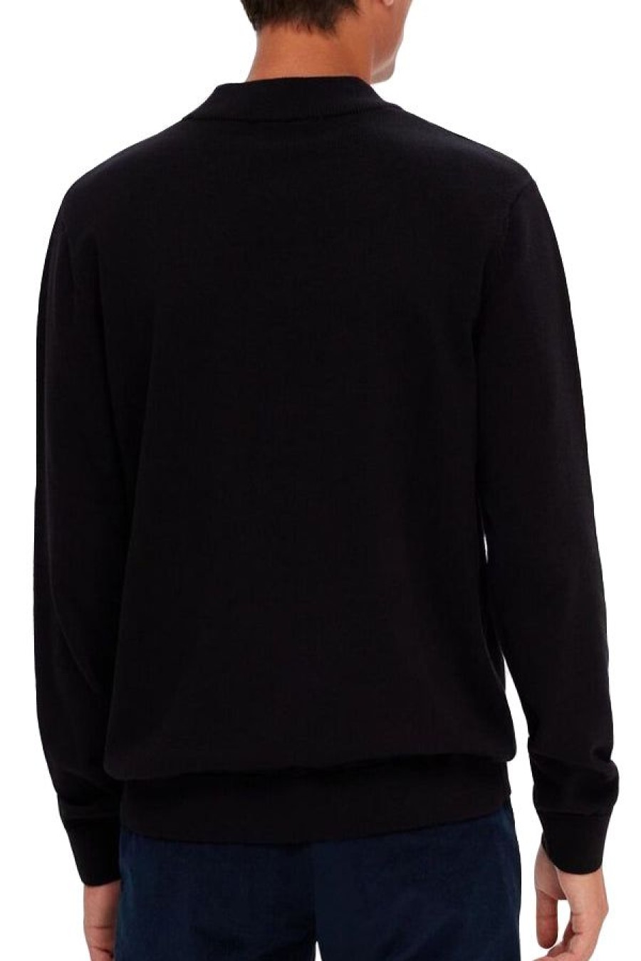 Abbigliamento SELECTED | Slhrobert Ls Knit Mock Neck Black