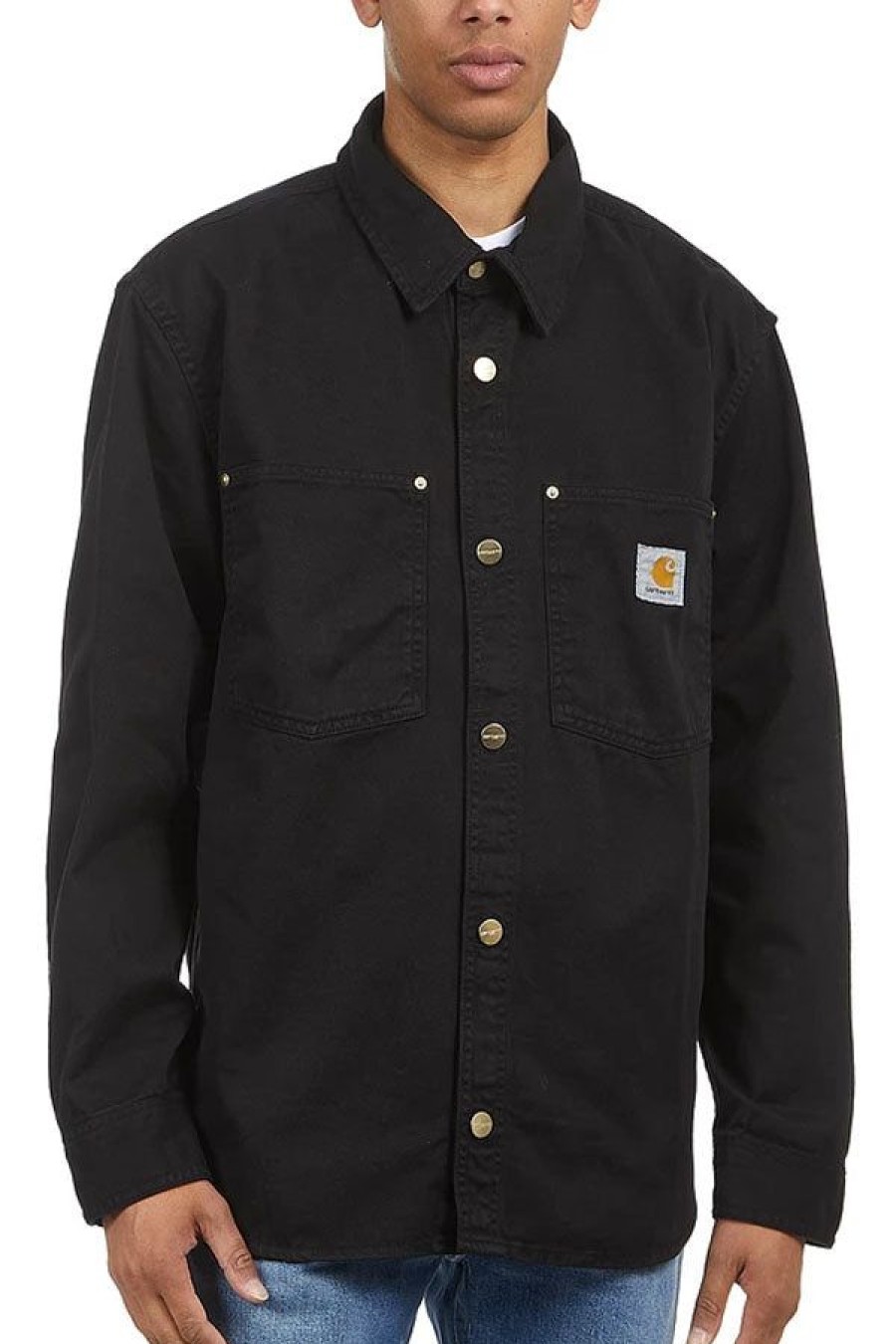 Abbigliamento CARHARTT WIP | Derby Shirt Jac Black/Garment Dyed