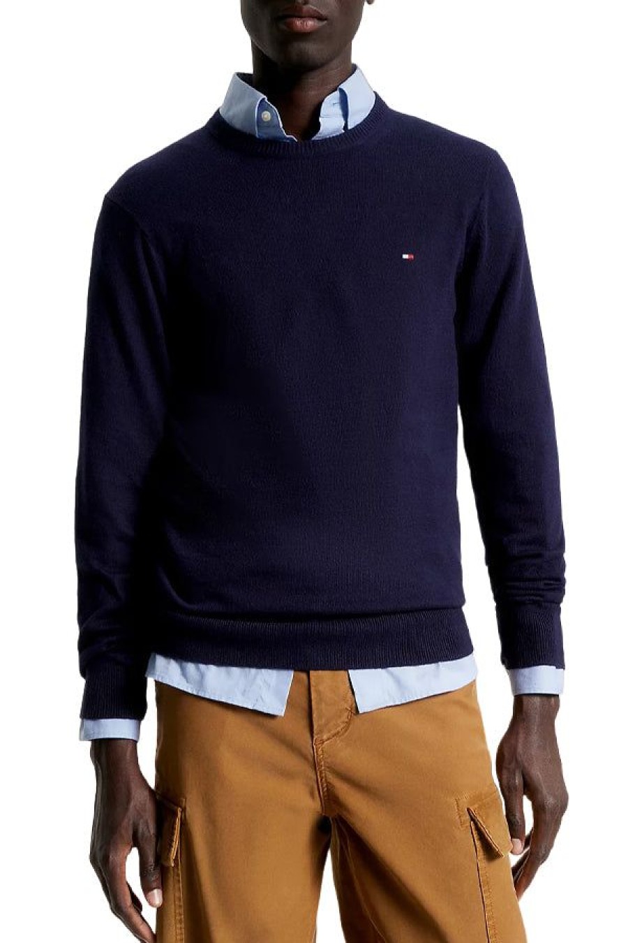 Abbigliamento TOMMY HILFIGER | Pullover Regular Fit In Maglia Melange Desert Sky