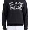 Abbigliamento EA7 | Felpa Con Cappuccio Logo Series In Cotone Black