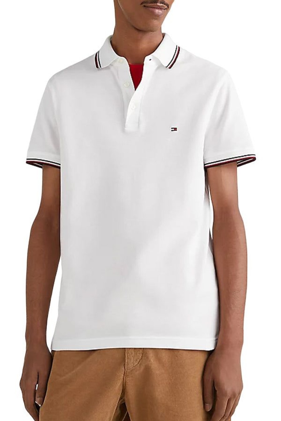 Abbigliamento TOMMY HILFIGER | 1985 Rwb Tipped Slim Polo White