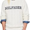 Abbigliamento TOMMY HILFIGER | Pullover Hilfiger Monotype Oversize Ancient White/ Desert Sky