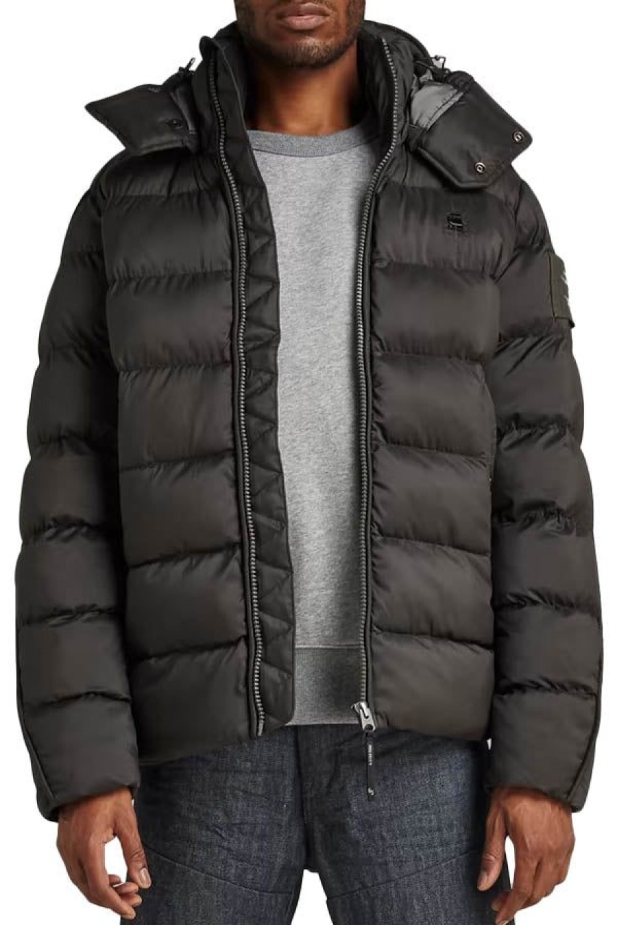 Abbigliamento G-STAR RAW | G-Whistler Padded Hooded Jacket Dk Black