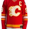 Abbigliamento MITCHELL & NESS | Blue Line Lanny Mcdonald Calgary Flames Dark 1988 Jersey Red