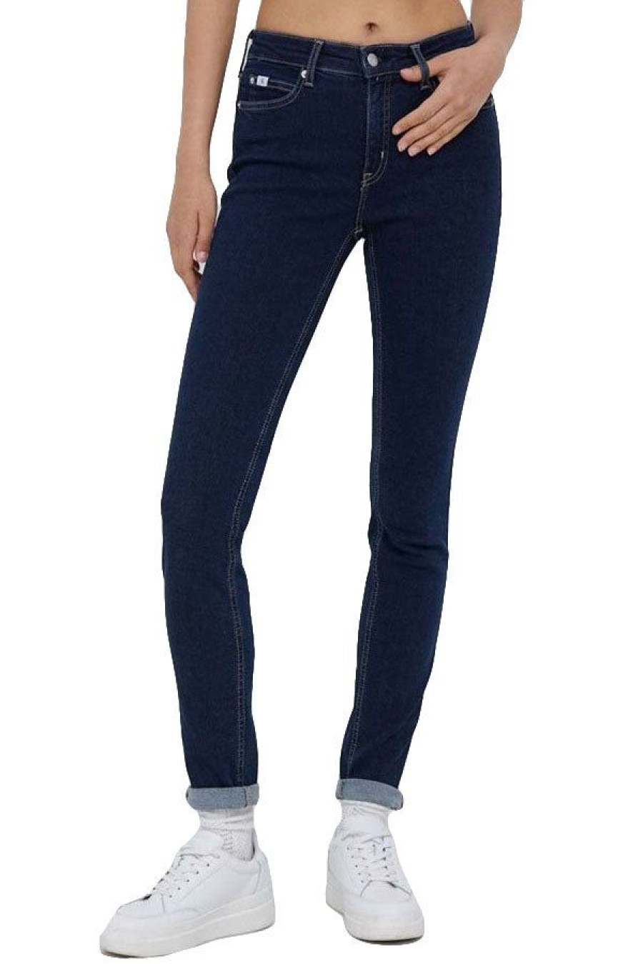 Abbigliamento CALVIN KLEIN JEANS | Jeans Mid Rise Skinny Denim Dark