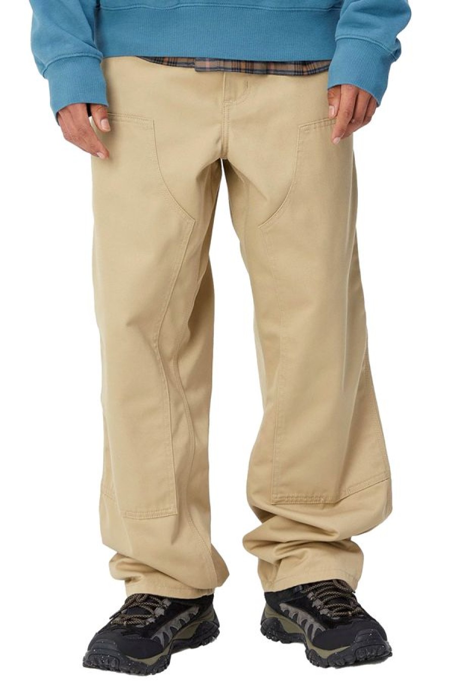 Abbigliamento CARHARTT WIP | Double Knee Pant Sable /Rinsed