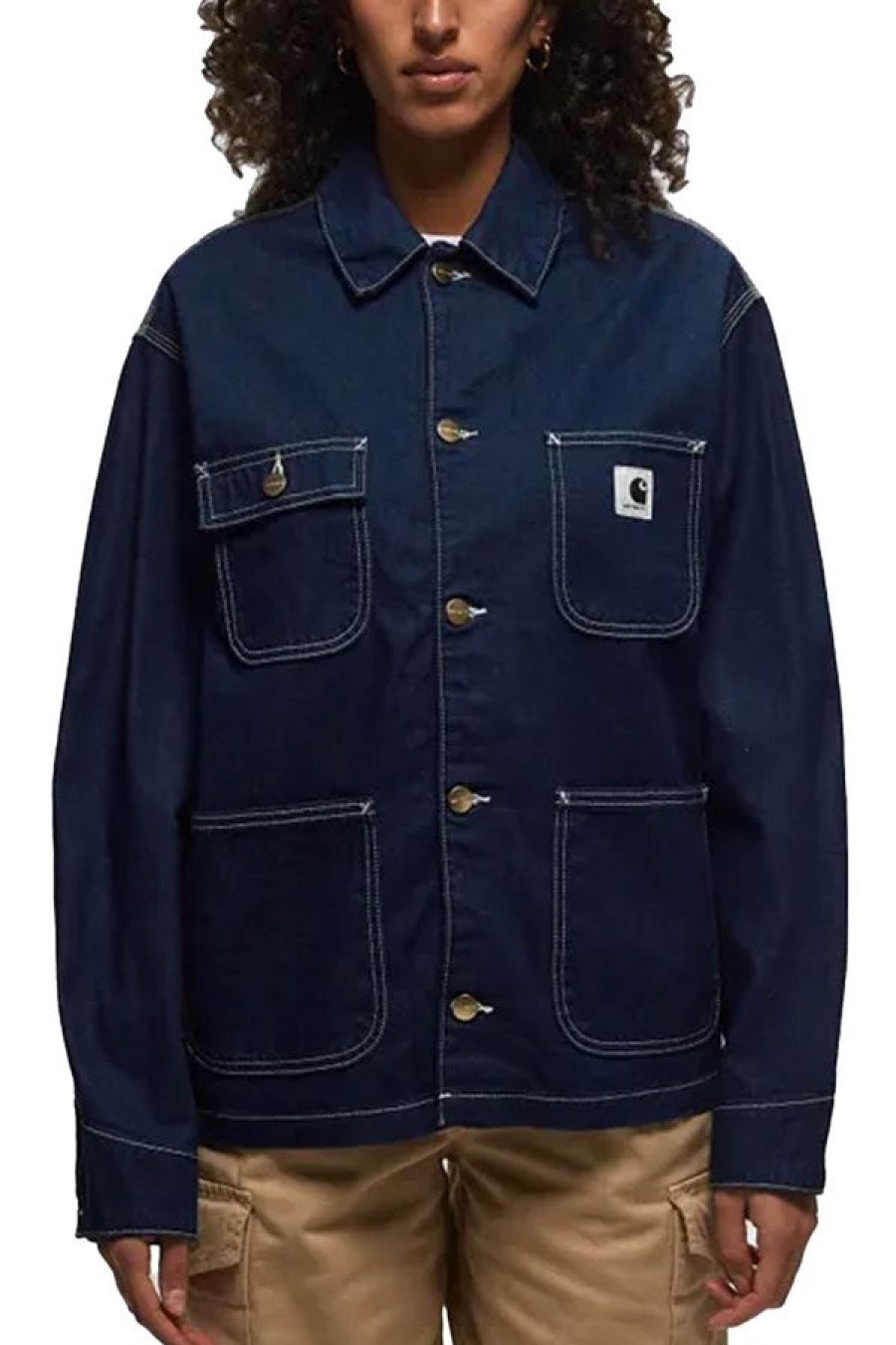 Abbigliamento CARHARTT WIP | W' Og Michigan Coat Blue/One Wash