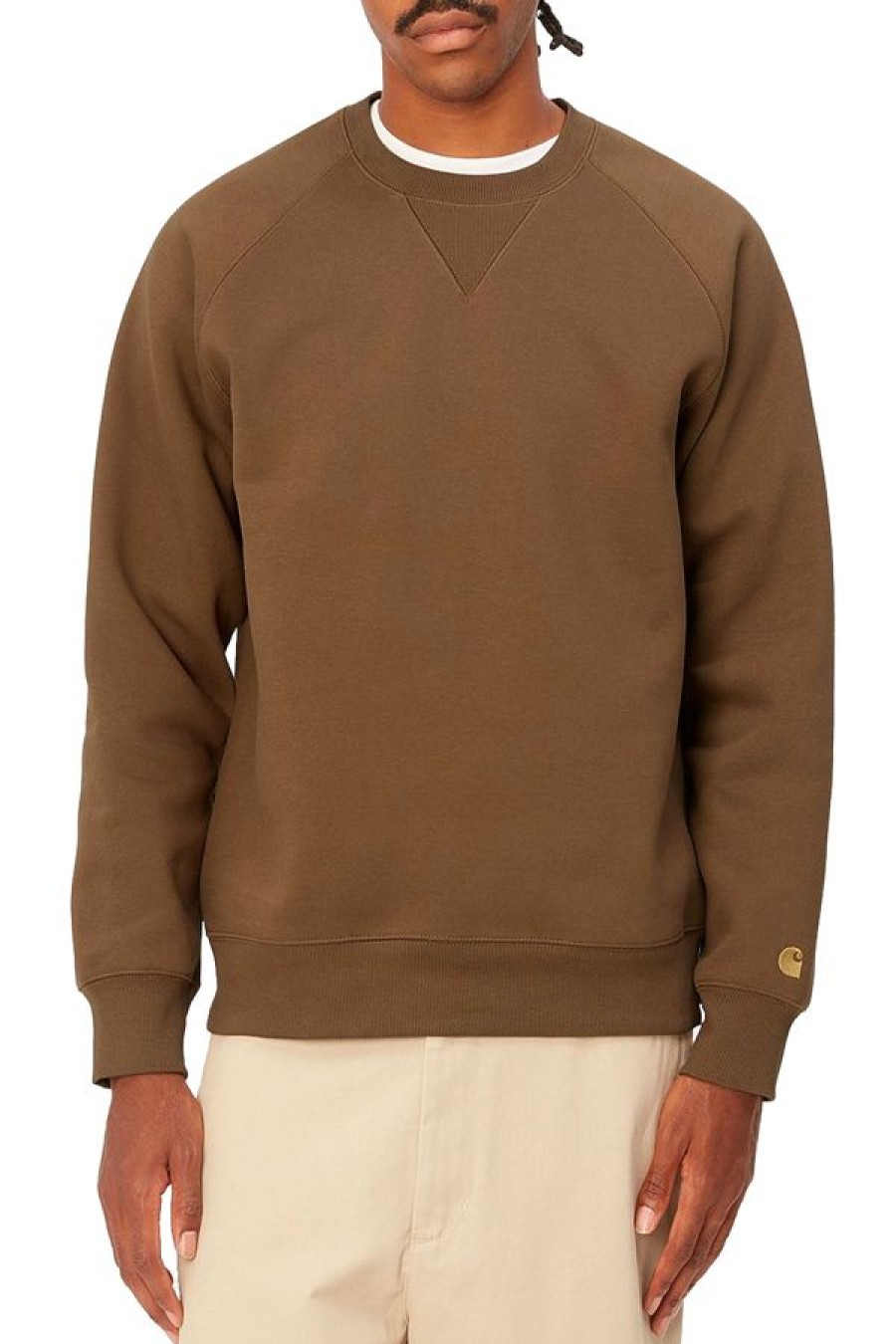 Abbigliamento CARHARTT WIP | Chase Sweatshirt Tamarind / Gold