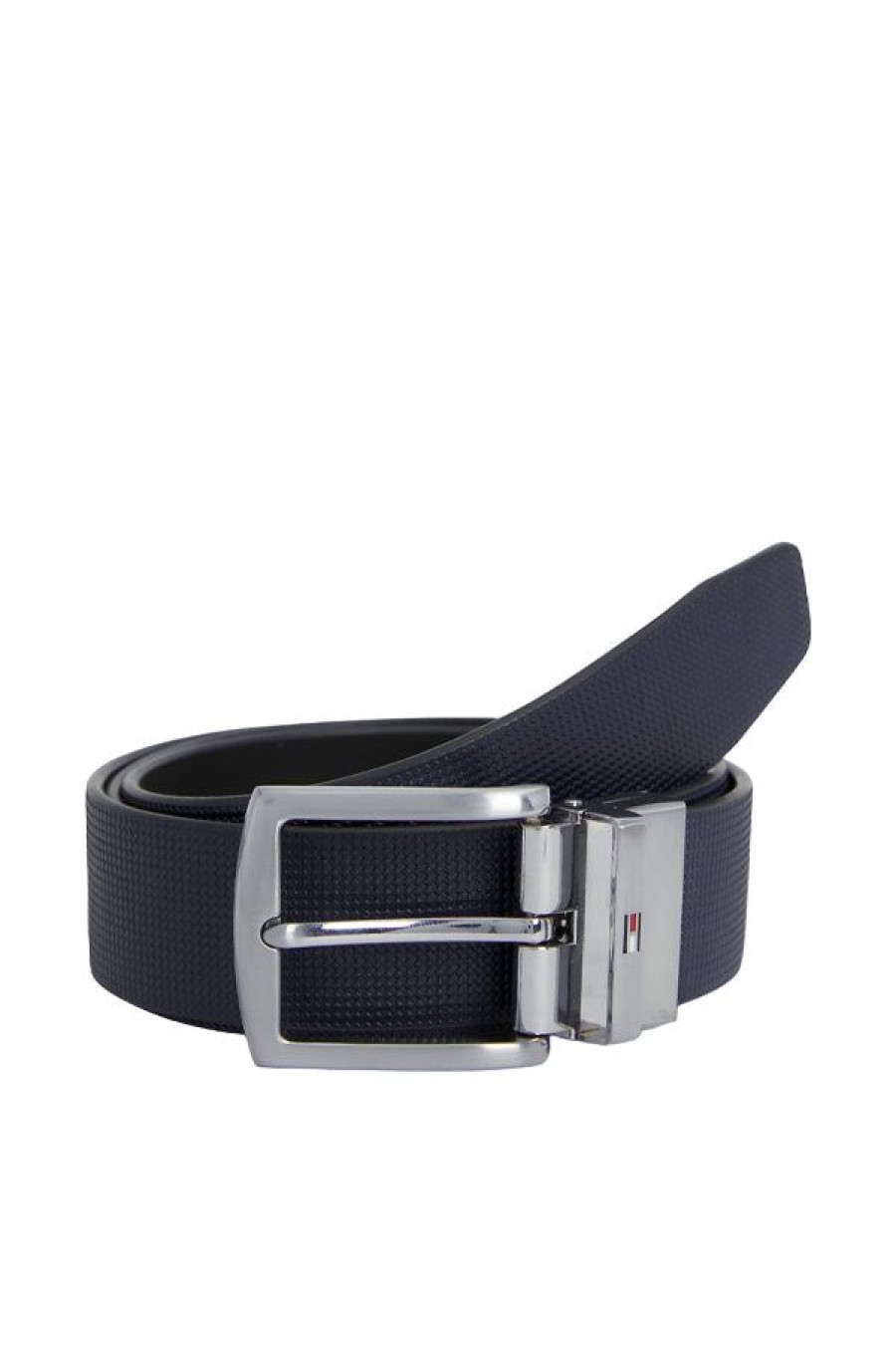 Accessori TOMMY HILFIGER | Cintura Denton Reversibile In Pelle Black/Army Green