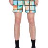 Abbigliamento WOOD WOOD | Balthazar All Over Print Shorts Black Aop Multicolor