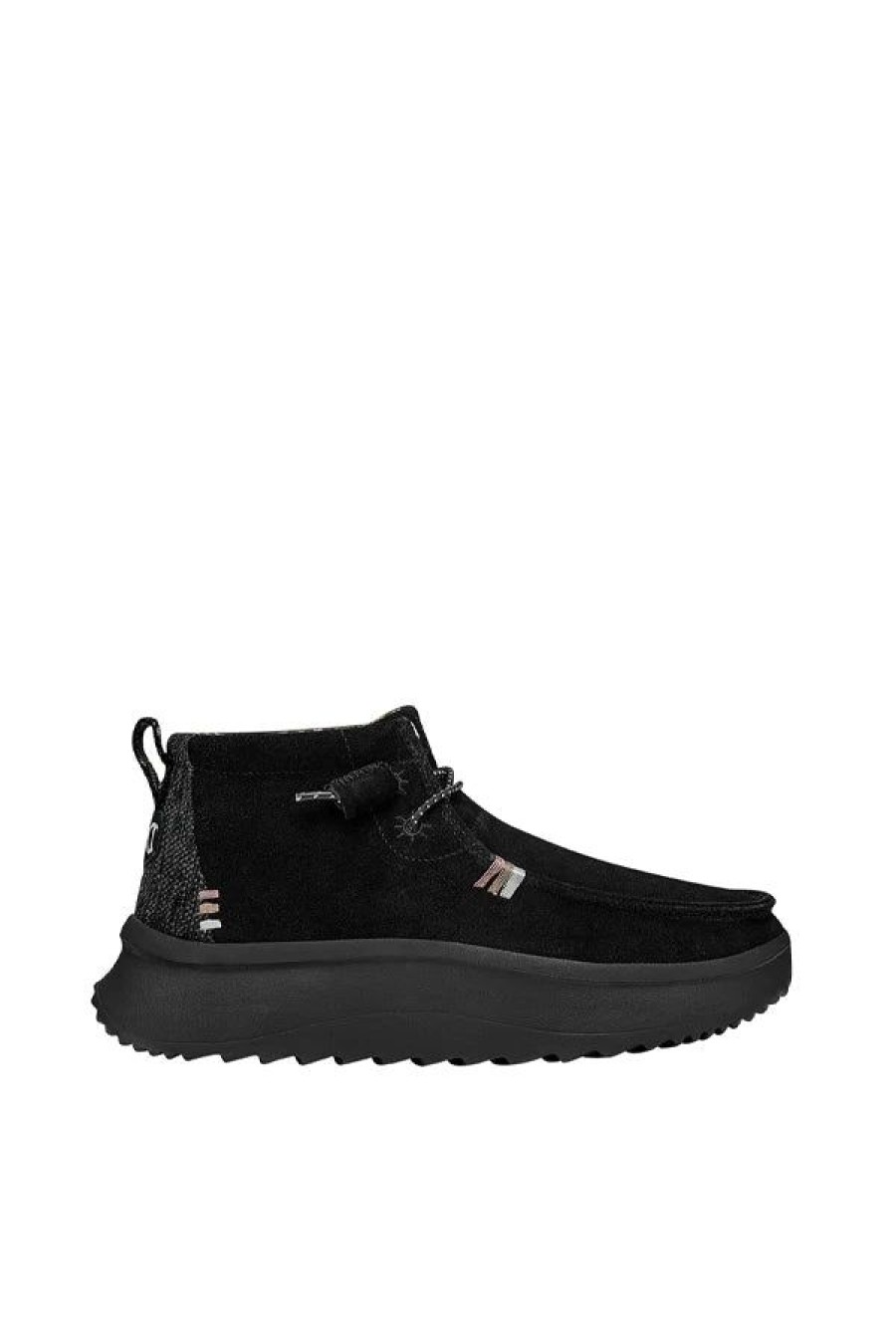 Calzature HEY DUDE | Wendy Peak Hi Suede W Black