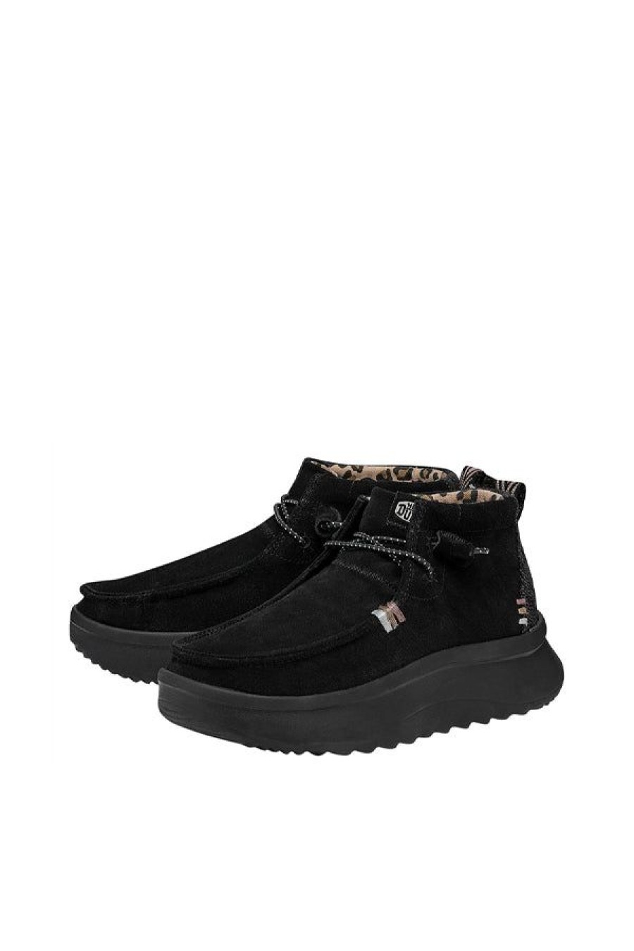 Calzature HEY DUDE | Wendy Peak Hi Suede W Black