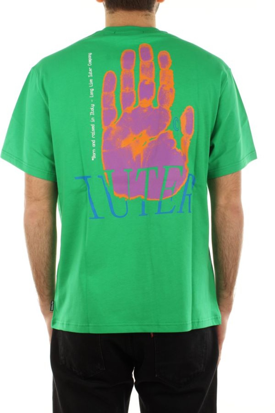 Abbigliamento IUTER | Hand Tee Green