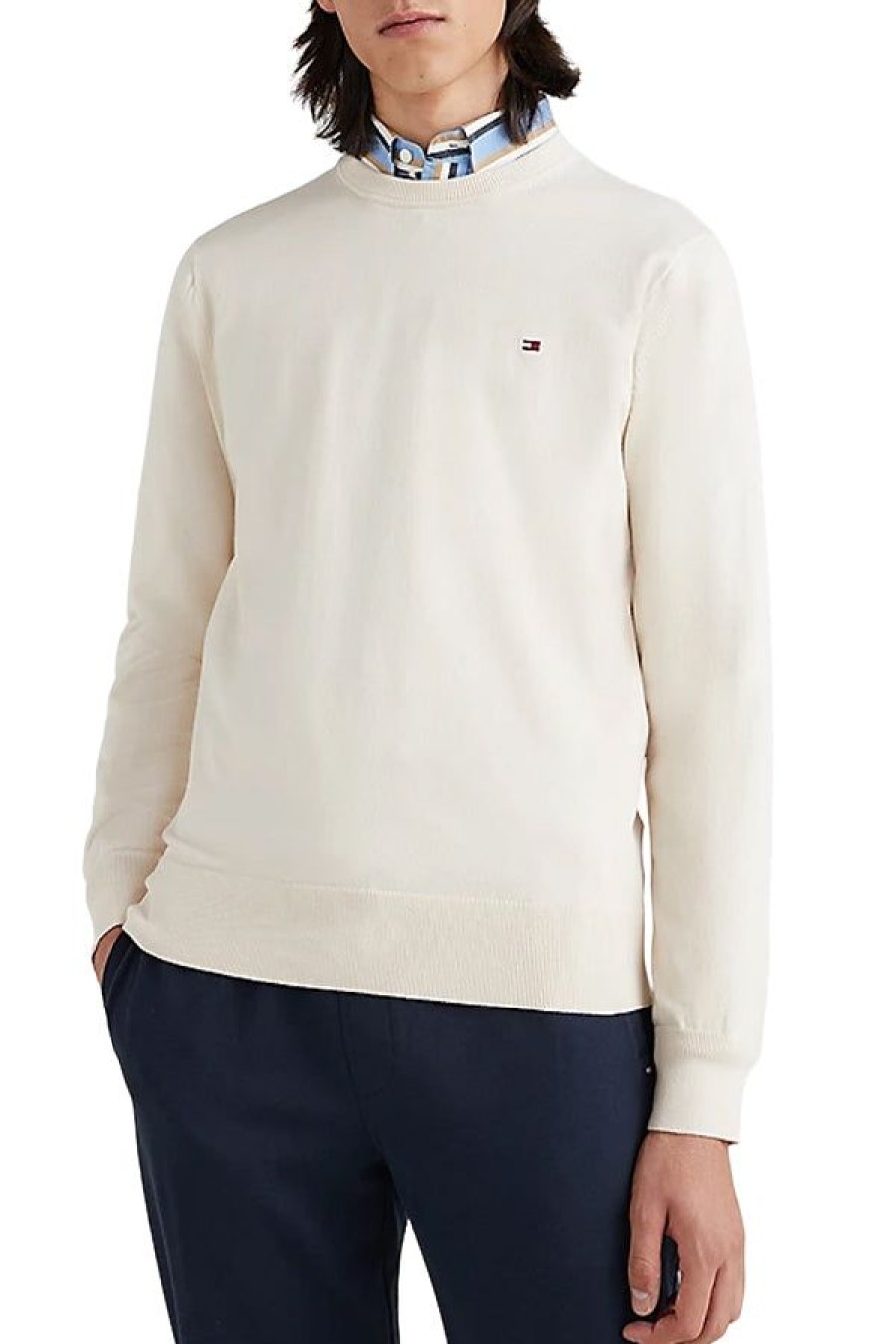 Abbigliamento TOMMY HILFIGER | 1985 Crew Neck Sweater Feather White