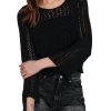 Abbigliamento ONLY | Cropped Knitted Pullover Black