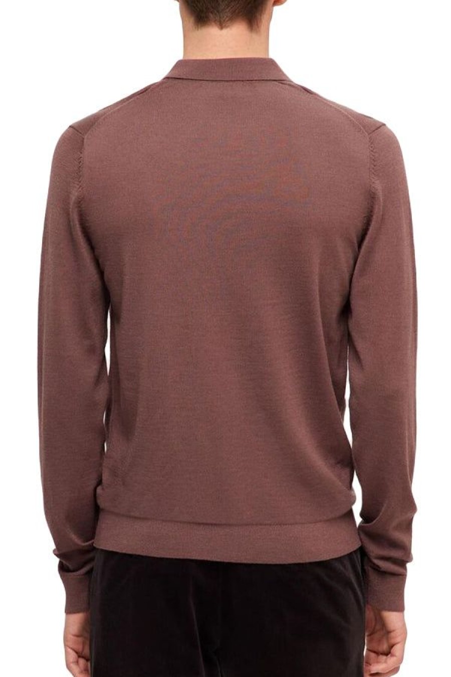 Abbigliamento SELECTED | Slhtown Merino Coolmax Knit Polo Peppercorn