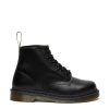 Calzature DR. MARTENS | Stivaletti Di Pelle Liscia 101 Con Cuciture Nere Black