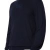 Abbigliamento ARMANI EXCHANGE | Maglione Girocollo In Cotone Viscosa E Seta Navy