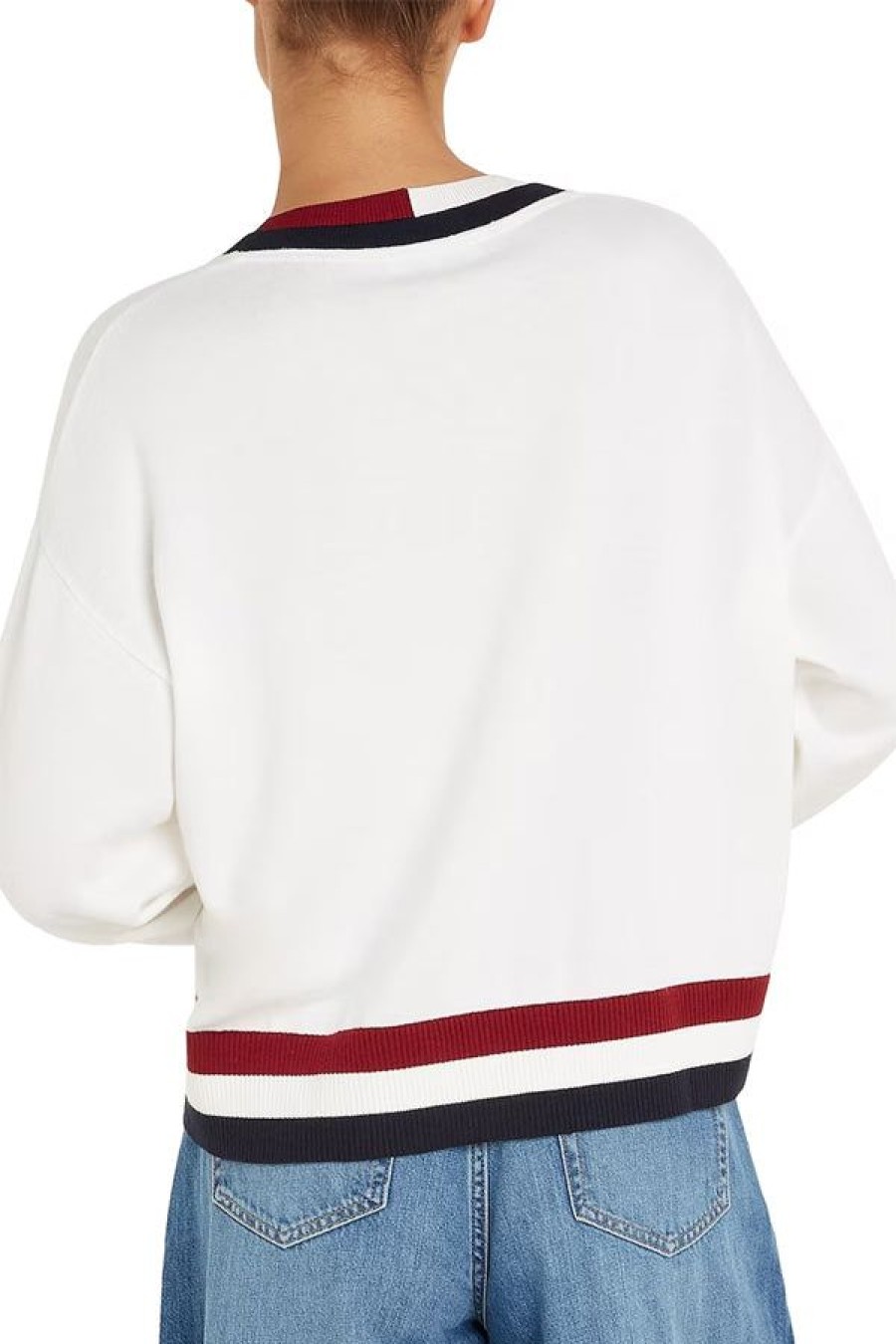 Abbigliamento TOMMY HILFIGER | Gs Co C-Nk Sweater Ecru