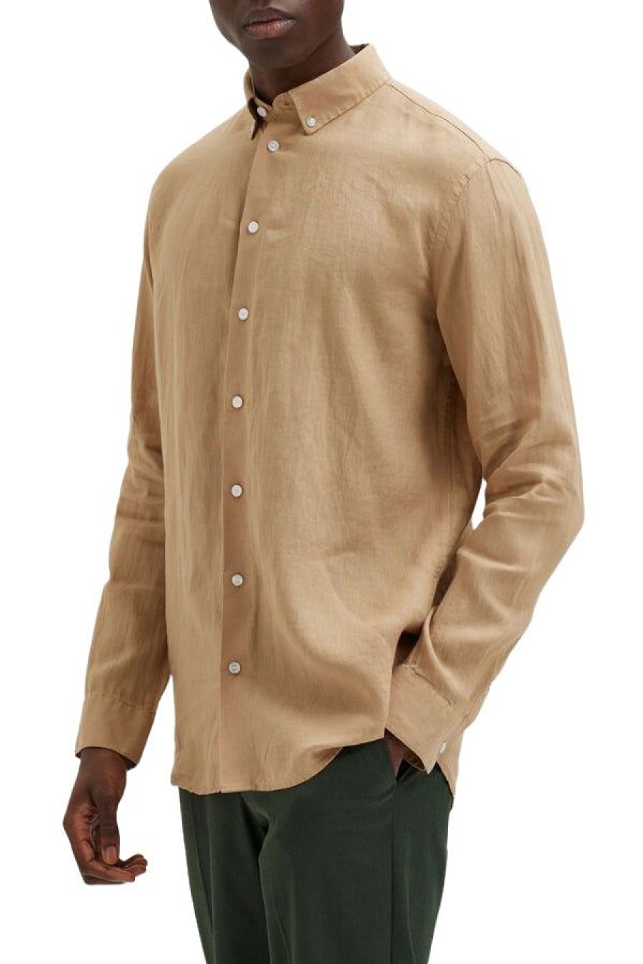 Abbigliamento SELECTED | Slhregkylian-Linen Shirt Ls B Incense