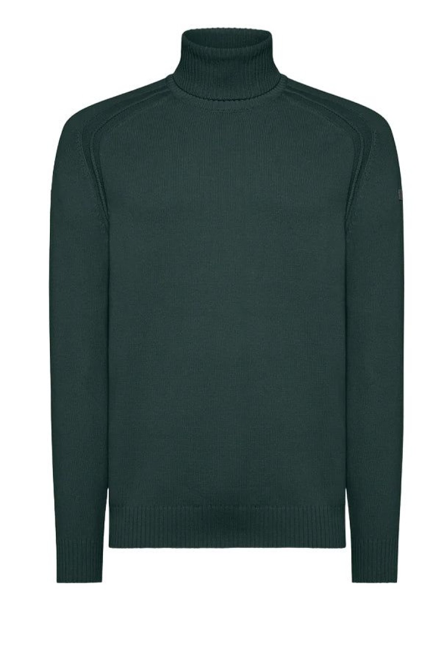 Abbigliamento RRD | Cotton Plain Turtleneck Knit Verde Pino