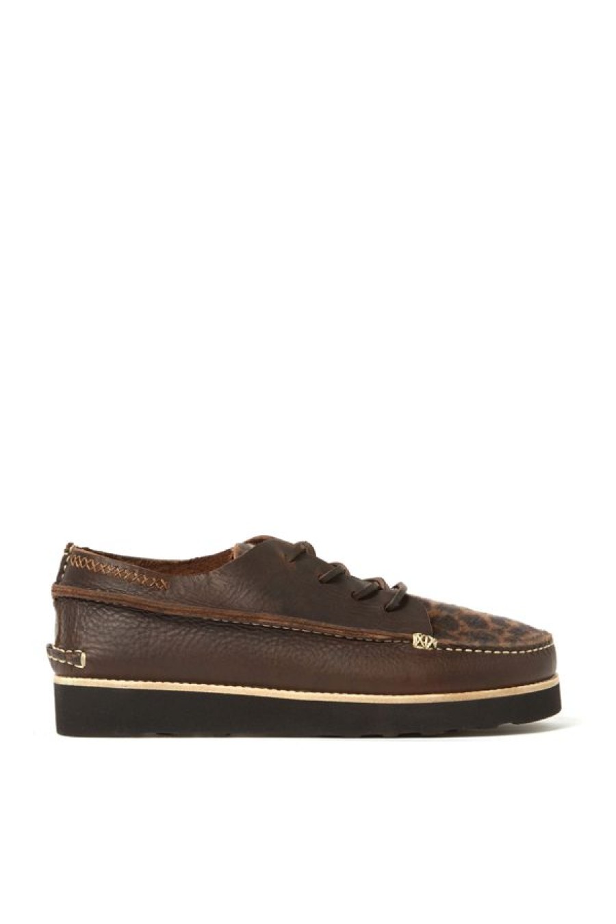 Calzature YOGI FOOTWEAR | Yogi X Universal Works Finn Dark Brown/Leopard