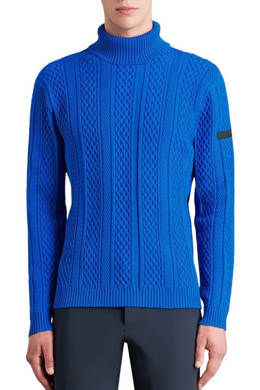 Abbigliamento RRD | Amos Net Turtleneck Knit Blu New Royal