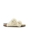 Calzature BIRKENSTOCK | Arizona Big Buckle Shearling Fur Teddy Eggshell