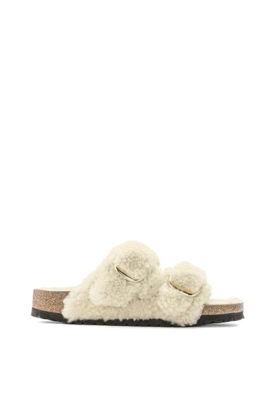 Calzature BIRKENSTOCK | Arizona Big Buckle Shearling Fur Teddy Eggshell