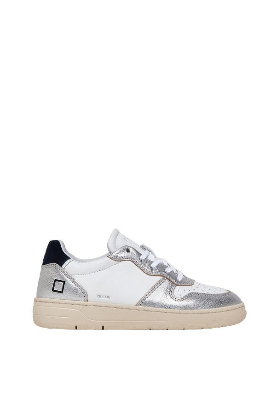 Calzature D.A.T.E. | Court Laminated White-Silver