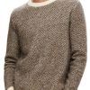 Abbigliamento SELECTED | Slhrai Ls Knit Crew Neck Chocolate Torte