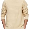 Abbigliamento SELECTED | Slhthim Ls Knit Structure Crew Neck Oatmeal