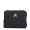 Accessori TOMMY HILFIGER | Portafogli Th Emblem Medio Con Chiusura Zip Black