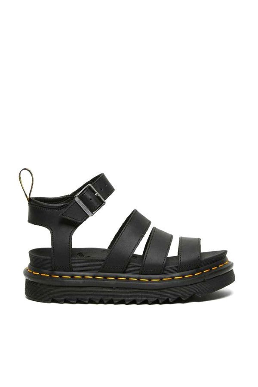 Calzature DR. MARTENS | Sandali Blaire Hydro Con Cinturino In Pelle Black Hydro Leather