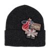 Accessori MITCHELL & NESS | Nba Xl Logo Patch Knit Hwc Miami Heat Black