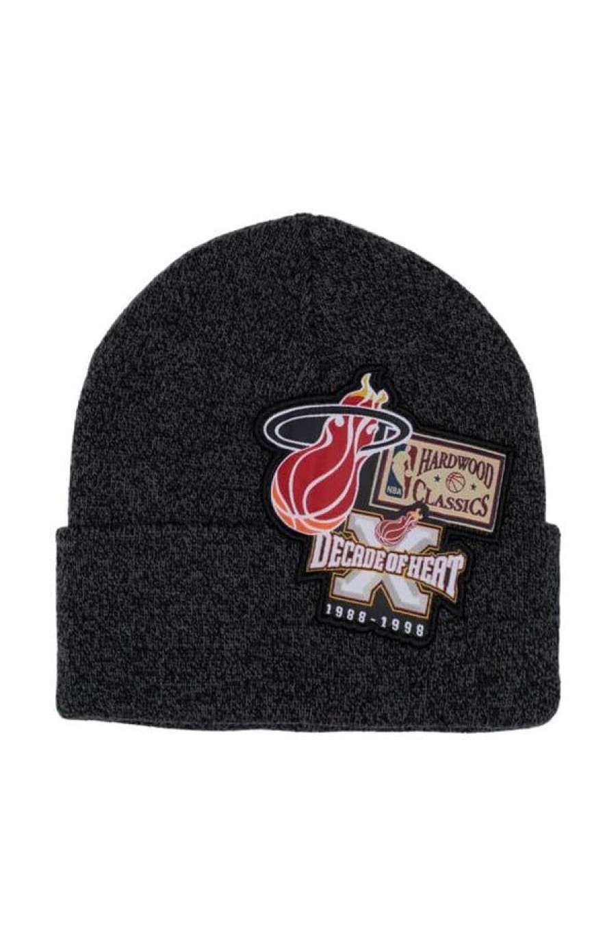 Accessori MITCHELL & NESS | Nba Xl Logo Patch Knit Hwc Miami Heat Black