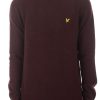 Abbigliamento LYLE & SCOTT | Crew Neck Lambswool Blend Jumper Burgundy Marl