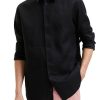 Abbigliamento SELECTED | Slhregkylian-Linen Shirt Ls B Black