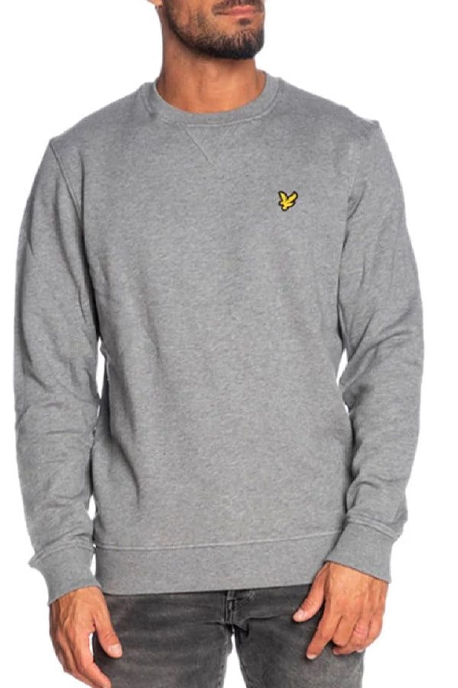 Abbigliamento LYLE & SCOTT | Brushed Back Crew Neck Mid Grey Marl