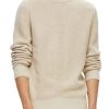 Abbigliamento SELECTED | Slhcarl Ls Knit Stu Crew Neck Oatmeal