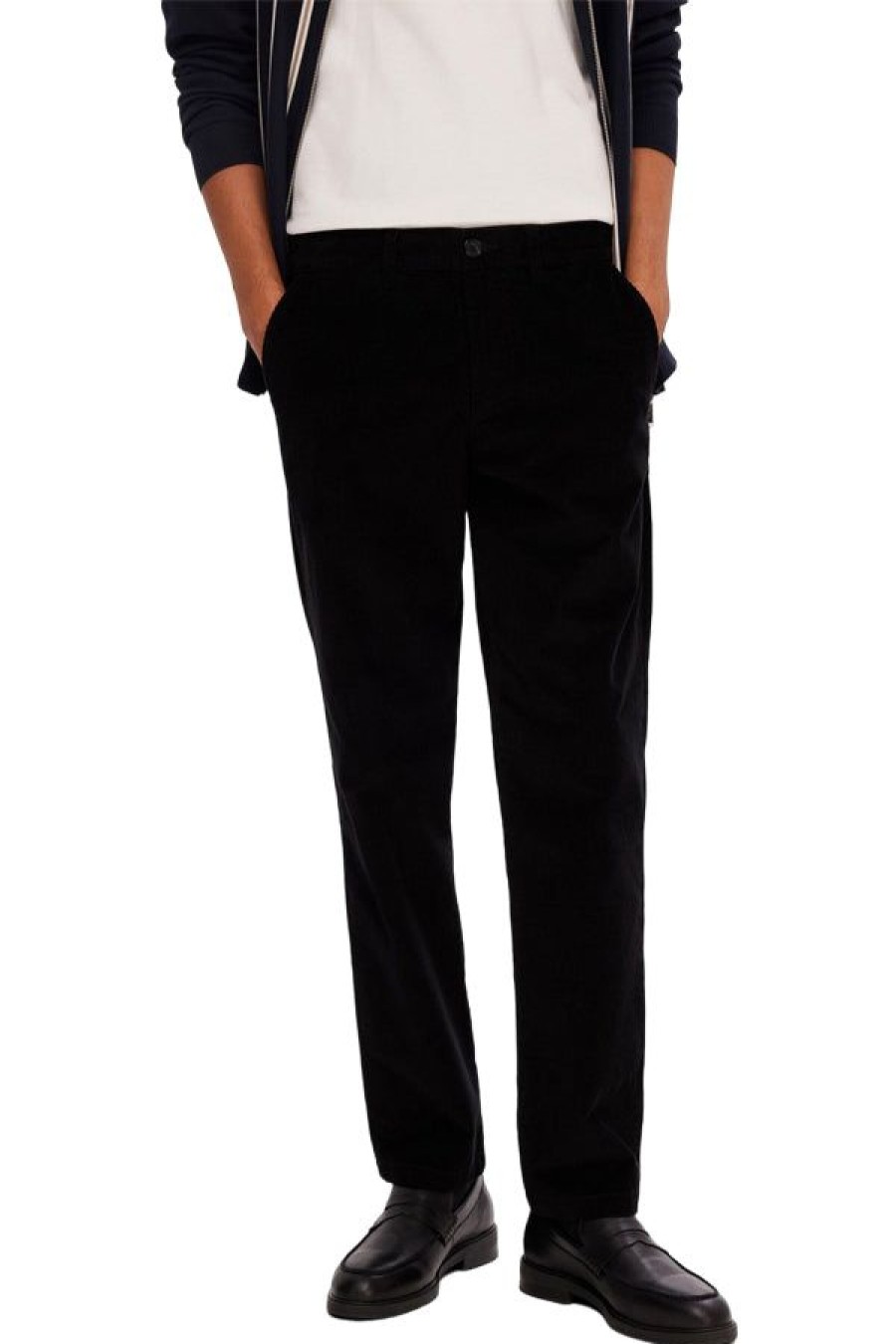 Abbigliamento SELECTED | Pantaloni A Gamba Dritta Black