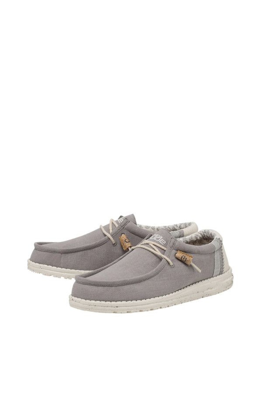 Calzature HEY DUDE | Wally Break Stitch Grey