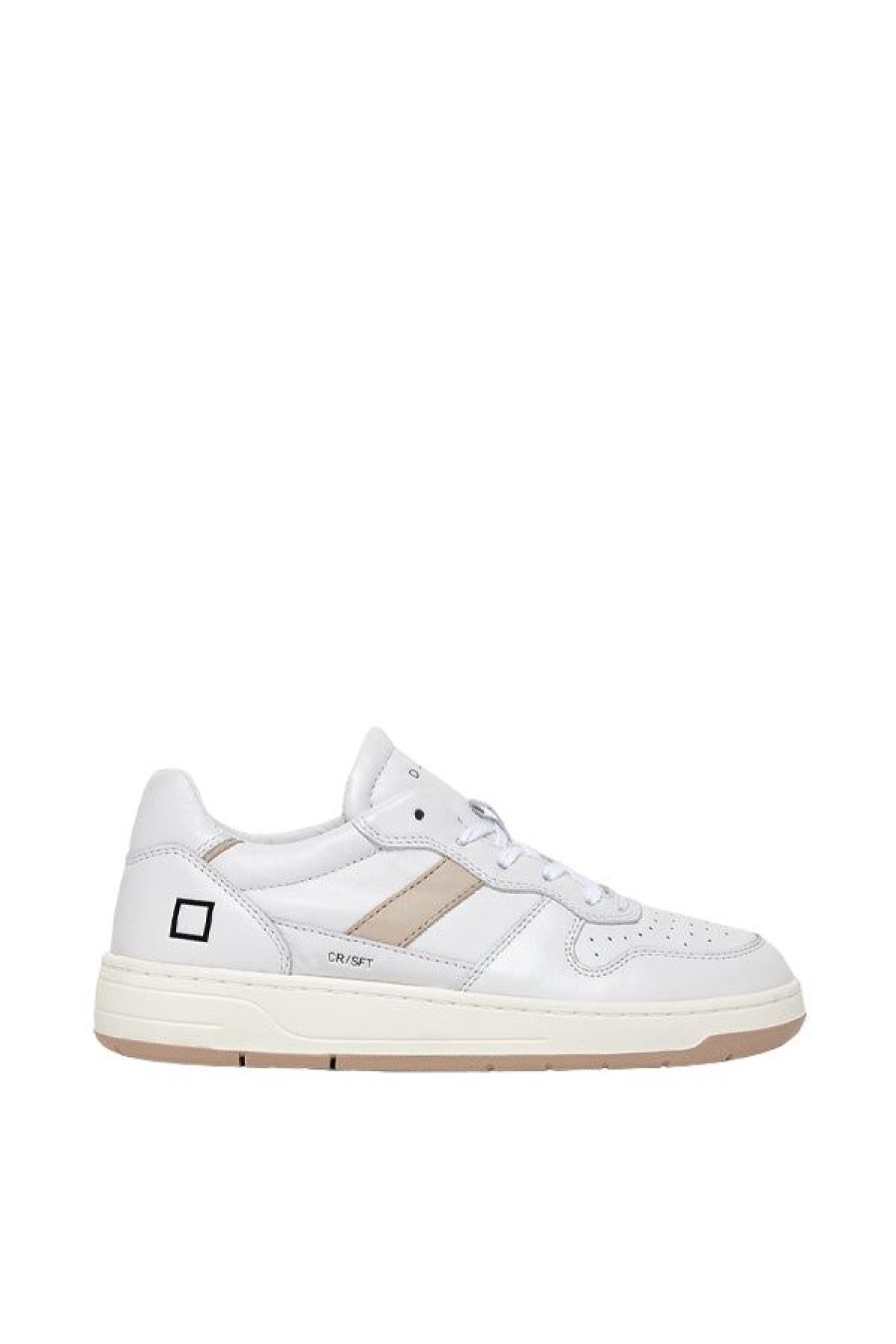 Calzature D.A.T.E. | Court 2.0 Vintage Calf White-Natural