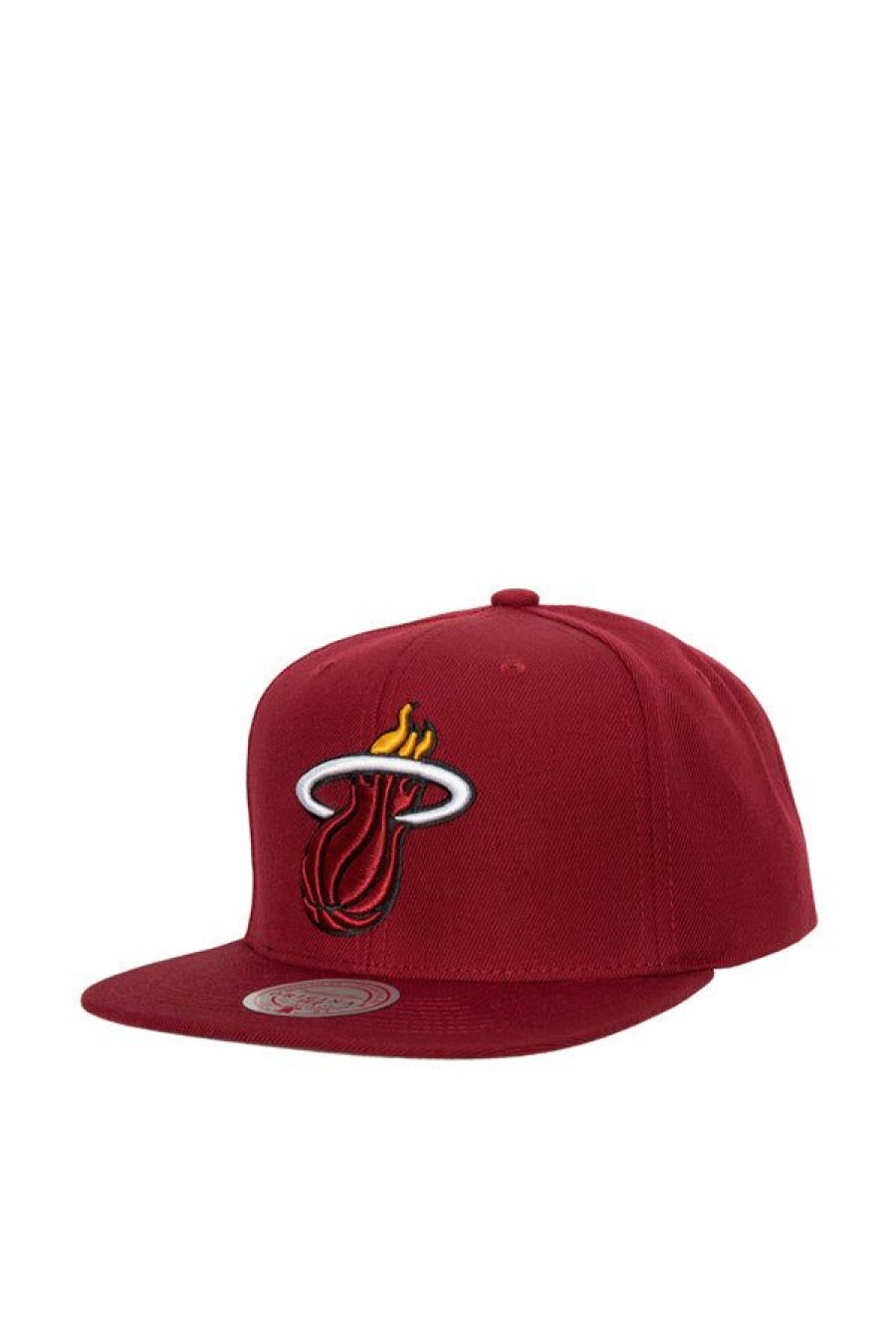 Accessori MITCHELL & NESS | Team Ground 2.0 Snapback Miami Heat Maroon