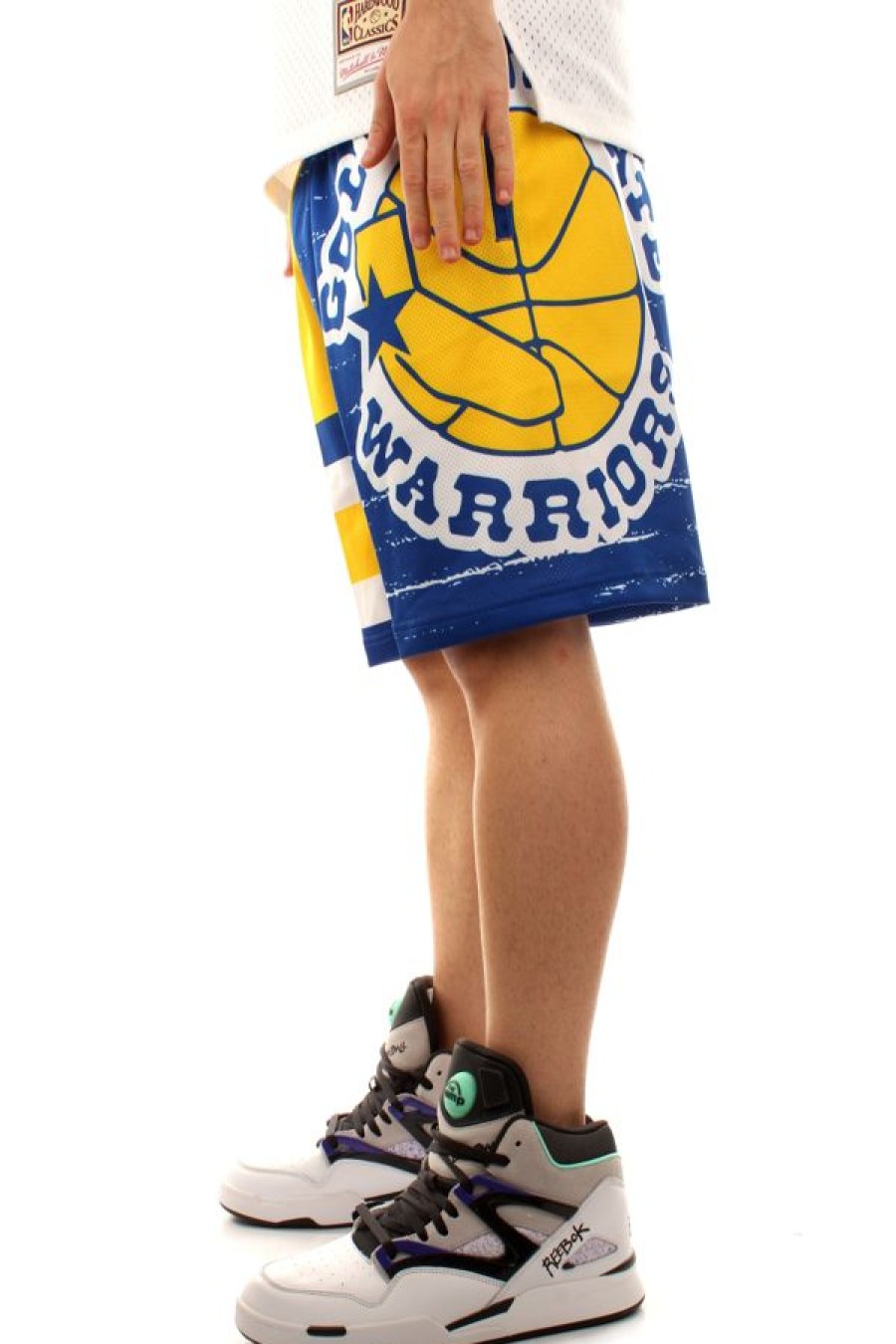 Abbigliamento MITCHELL & NESS | Nba Jumbotron 3.0 Shorts Warriors Multi / White