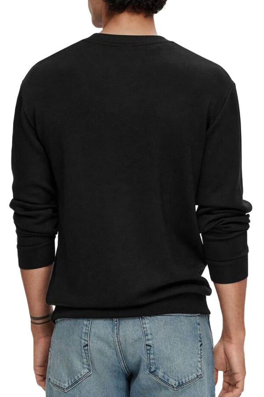 Abbigliamento SELECTED | Slhemanuel Soft Crew Neck Sweat Black