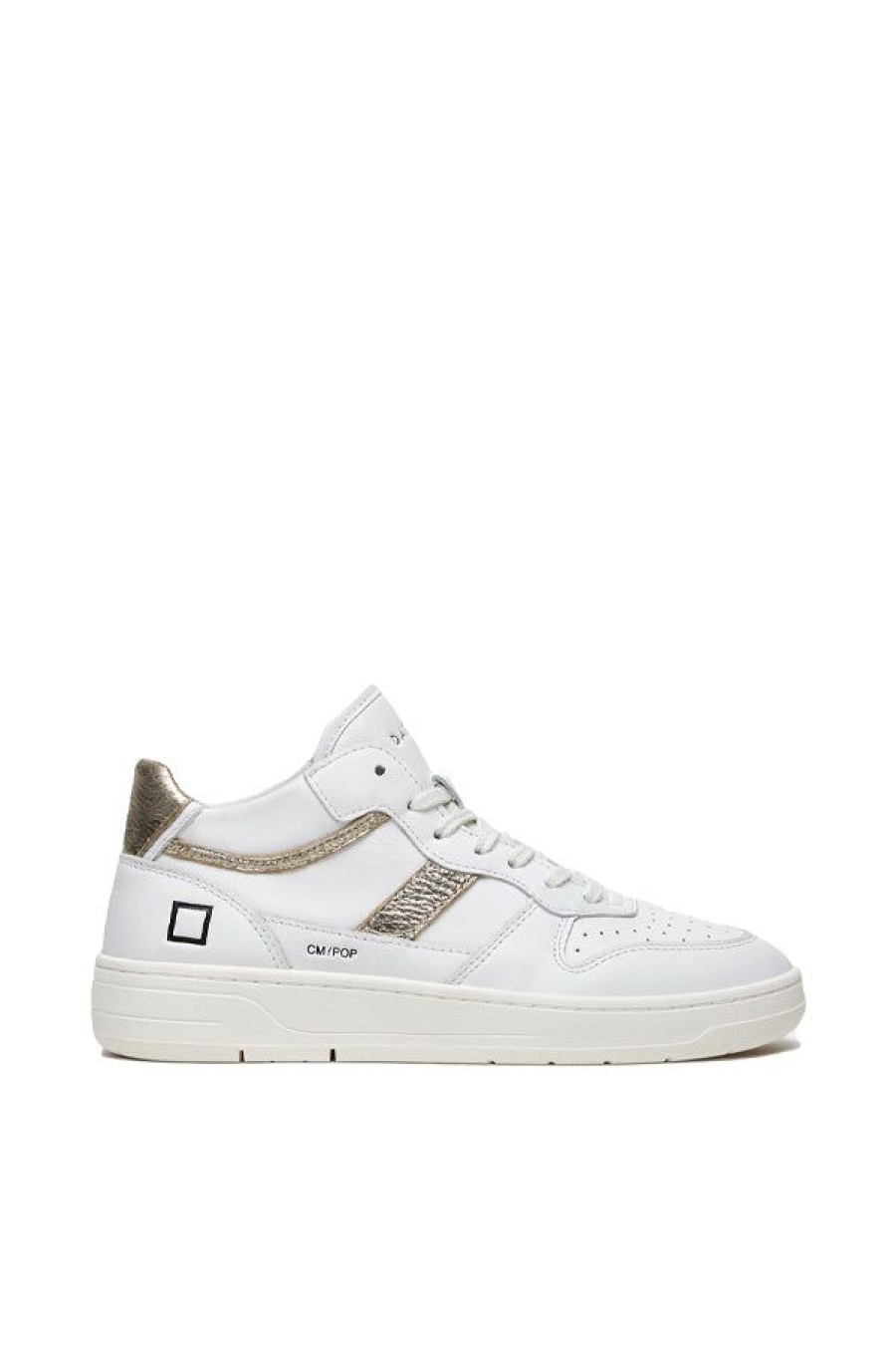 Calzature D.A.T.E. | Court 2.0 Mid Pop White-Platinum