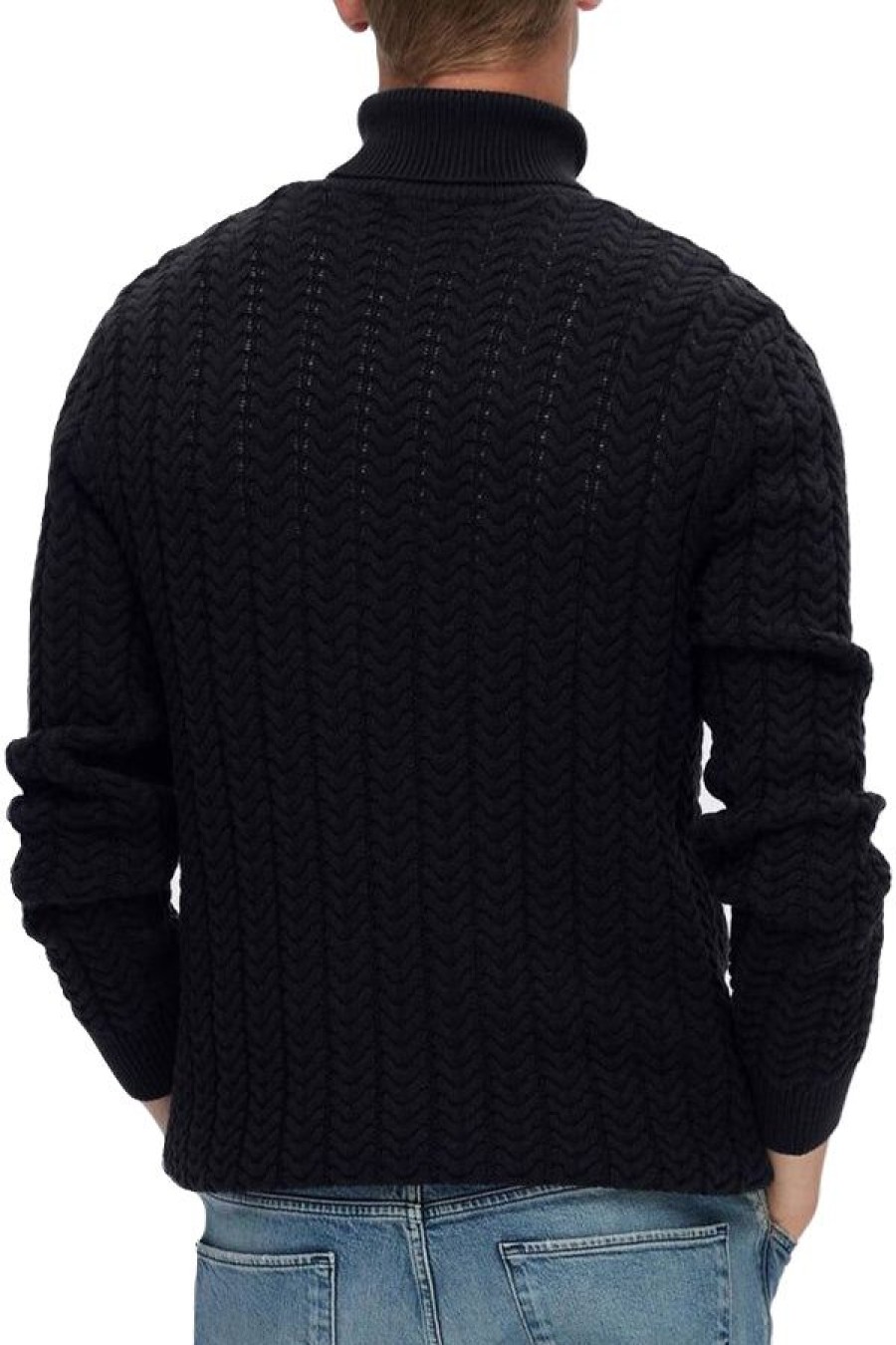 Abbigliamento SELECTED | Slhbrai Ls Knit Cable Roll Neck Sky Captain