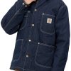 Abbigliamento CARHARTT WIP | Og Chore Coat Blue / Black /One Wash